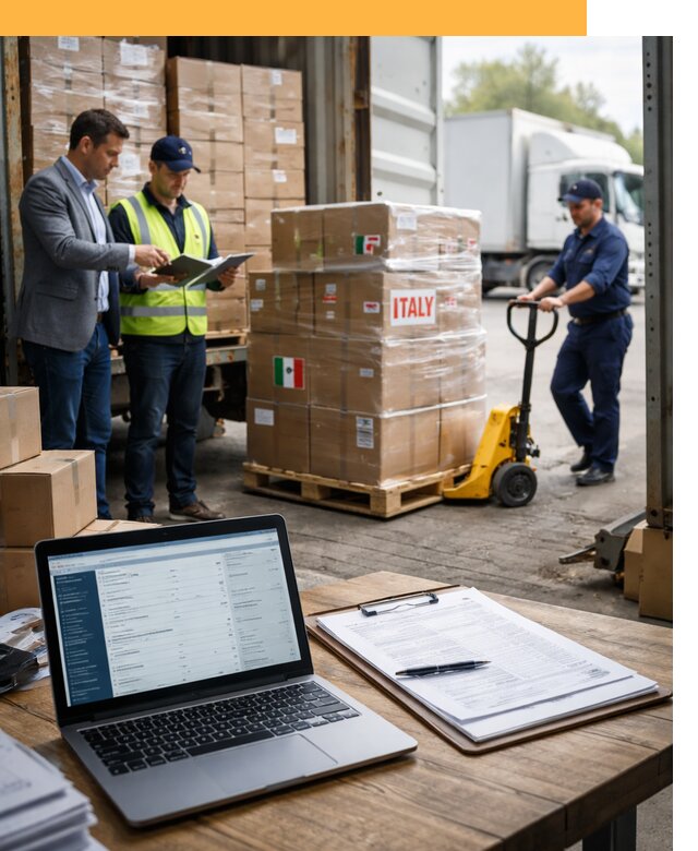 Доставка грузов из Италии: морские и авиаперевозки от 18504